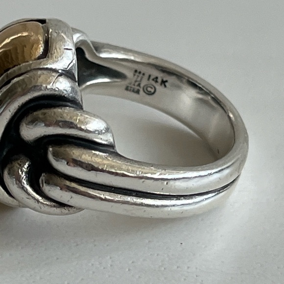 Bold!! Impressive!!! Retired james avery knotted dome ring - Picture 8 of 9